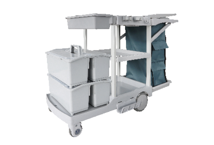 S-TB40 S Series Multifunctional Cleaning Cart with Auto Brakes product image 1