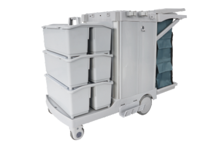 S-TB70 S Series Multifunctional Cleaning Cart with Auto Brakes product image 1