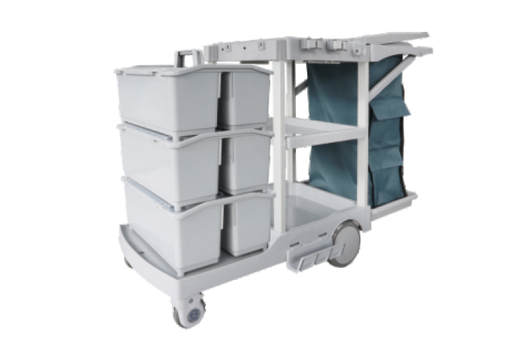 S-TB25 S Series Multifunctional Cleaning Cart with Auto Brakes product image 1