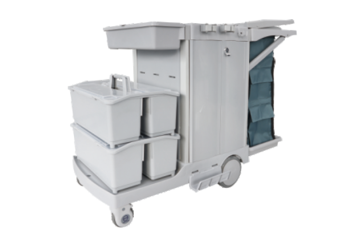 S-TB85 S Series Multifunctional Cleaning Cart with Auto Brakes product image 1