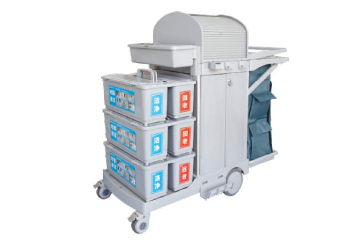 S-TB180 S Series Multifunctional Cleaning Cart with Auto Brakes product image 1