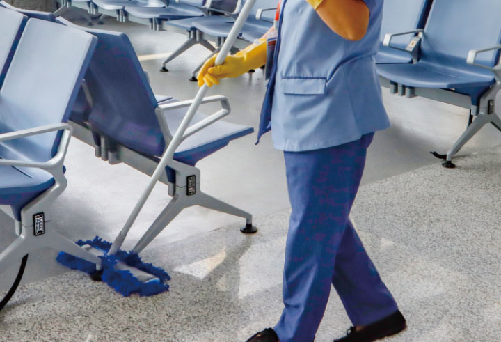 Quick connect aluminum flat mop product image 1