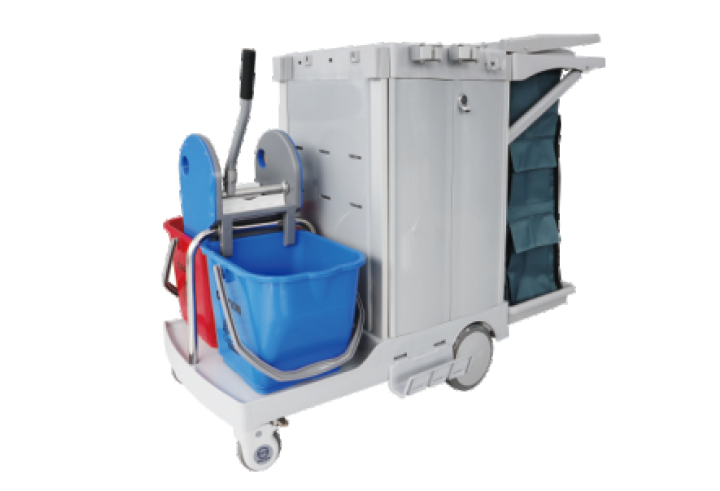S-TB90 S Series Multifunctional Cleaning Cart with Auto Brakes product image 1