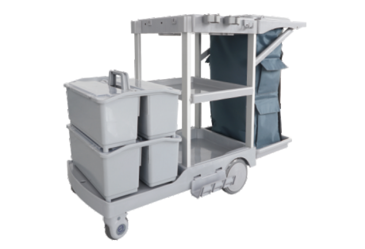 S20 S Series Multifunctional Cleaning Cart with Auto Brakes product image 1