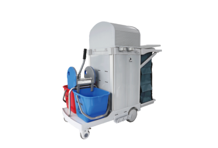 S-TB165 S Series Multifunctional Cleaning Cart with Auto Brakes product image