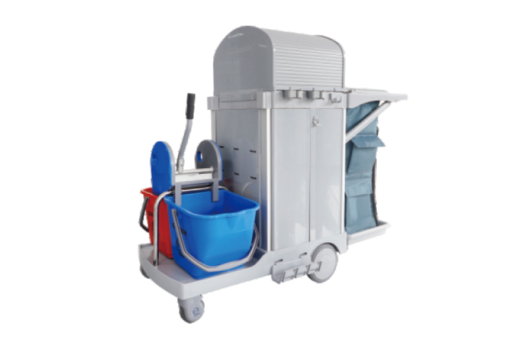 S165 S Series Multifunctional Cleaning Cart with Auto Brakes product image 1