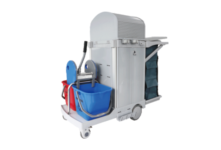 S-TB165 S Series Multifunctional Cleaning Cart with Auto Brakes product image 1
