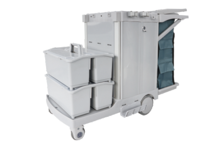S-TB65 S Series Multifunctional Cleaning Cart with Auto Brakes product image 1