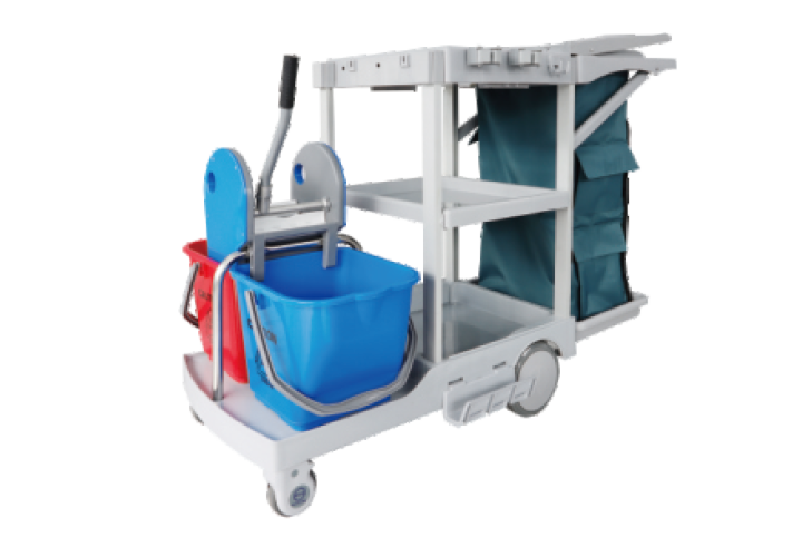 S-TB45 S Series Multifunctional Cleaning Cart with Auto Brakes product image 1
