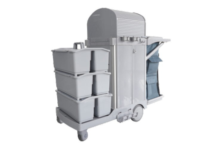 S135 S Series Multifunctional Cleaning Cart with Auto Brakes product image 1