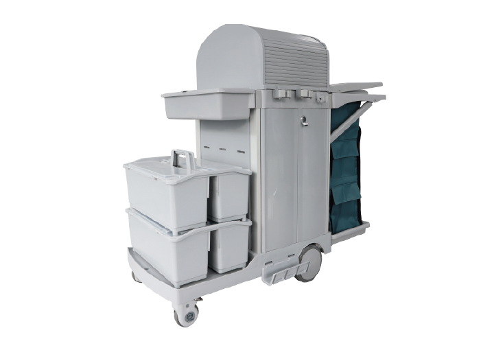 S-TB160 S Series Multifunctional Cleaning Cart with Auto Brakes product image 1