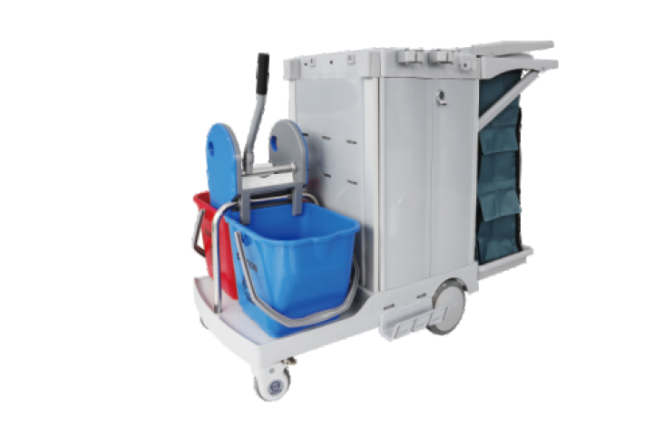 S-TB90 S Series Multifunctional Cleaning Cart with Auto Brakes product image