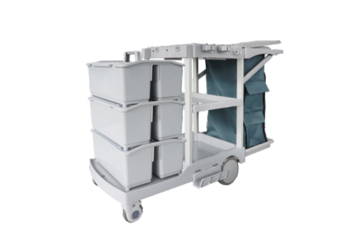 S-TB25 S Series Multifunctional Cleaning Cart with Auto Brakes product image