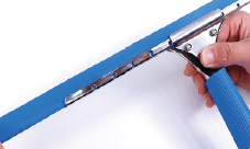 SJ-B25/35/40/45 Stainless steel window squeegee Replace the rubber strip