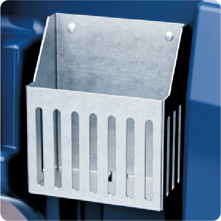 E60 Walk behind floor scrubber Storage frame design, free your hands