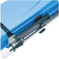 E60 Walk behind floor scrubber Storage design for vacuum head
